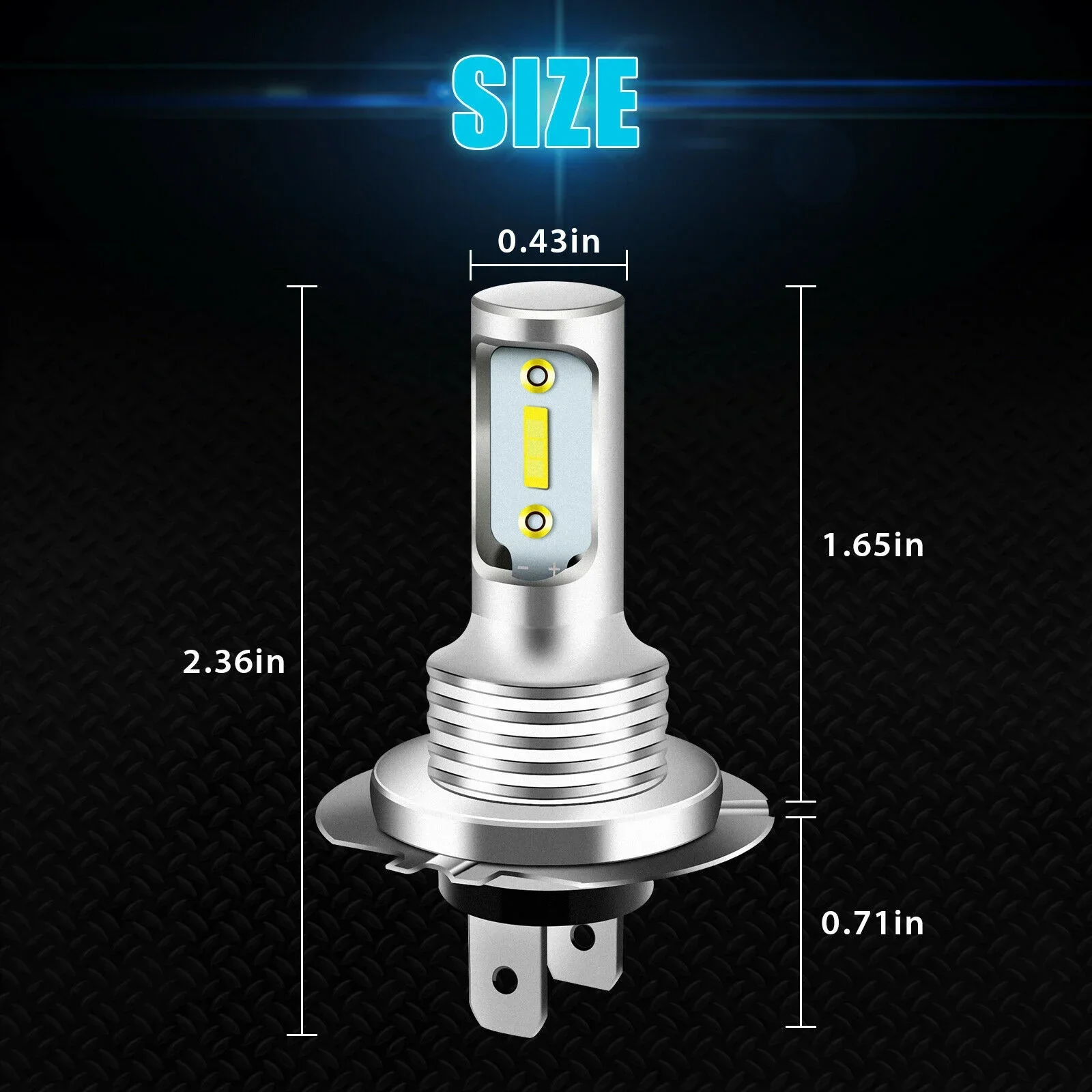 4 PCS H7 LED 헤드 라이트 전구 높은 낮은 빔 6000K 슈퍼 화이트 조명 자동차 안개 조명 자동 DRL H4 H8 H8 H11 Cob 칩 12V 24V 80W