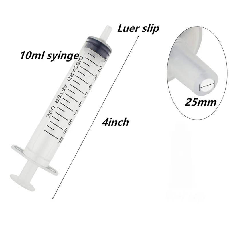 영양제 수경법 측정용 플라스틱 재사용 주사기, 주방 도구, 1ml-10ml, 2-20 개