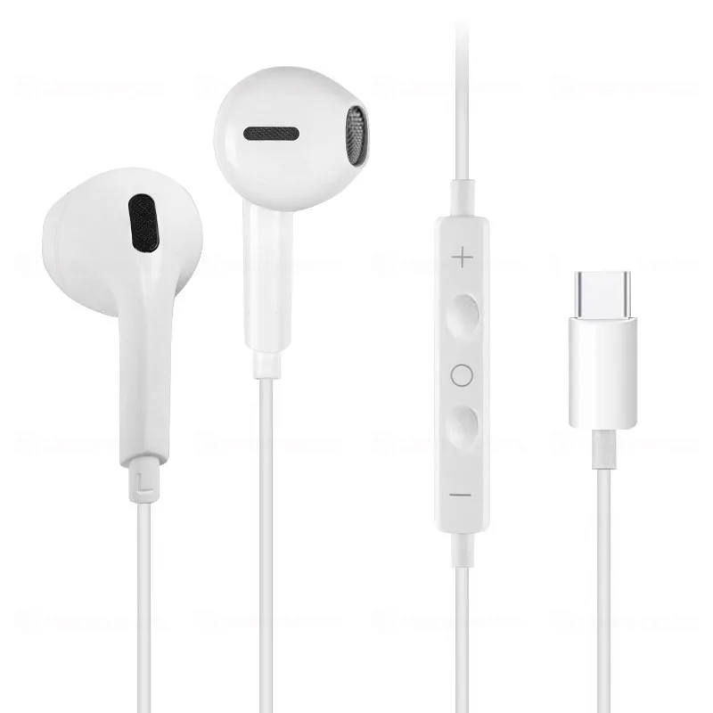 유형 c 유선 이어폰 케이블 이어 버드 Apple Lightning 헤드폰 용 Iphone 5 6 8 7 Plus X XS MAX XR 10 11 12 13 14 Pro 15 16