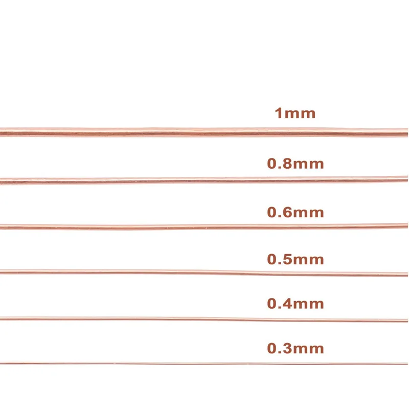 순수 구리 와이어 T2 구리 코일, 전도성 구리 와이어, 베어 라인 직경 0.1, 0.15, 0.2, 0.3, 0.4, 0.5-5mm, 1-10m