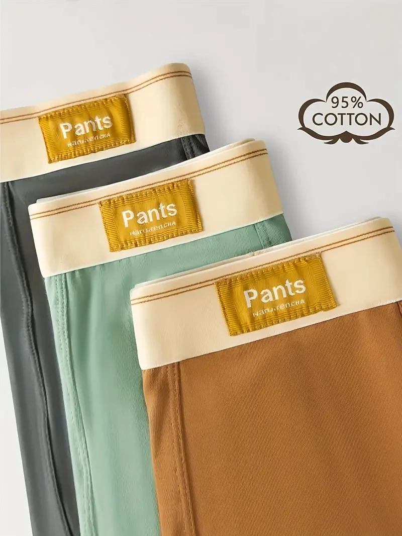 3pcs 남자 팬티 코튼 BoxerShorts 남자 속옷 망 복서 통기성 U 볼록한 남성 속옷 섹시한 트렁크