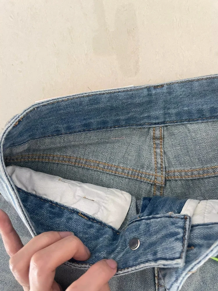 여성 넓은 다리 헐렁한 청바지 레이디 빈티지 Y2K 펑크 낮은 상승 허리 느슨한 데님 바지 streetwear 패션 쓰레기 긴 스케이팅 바지