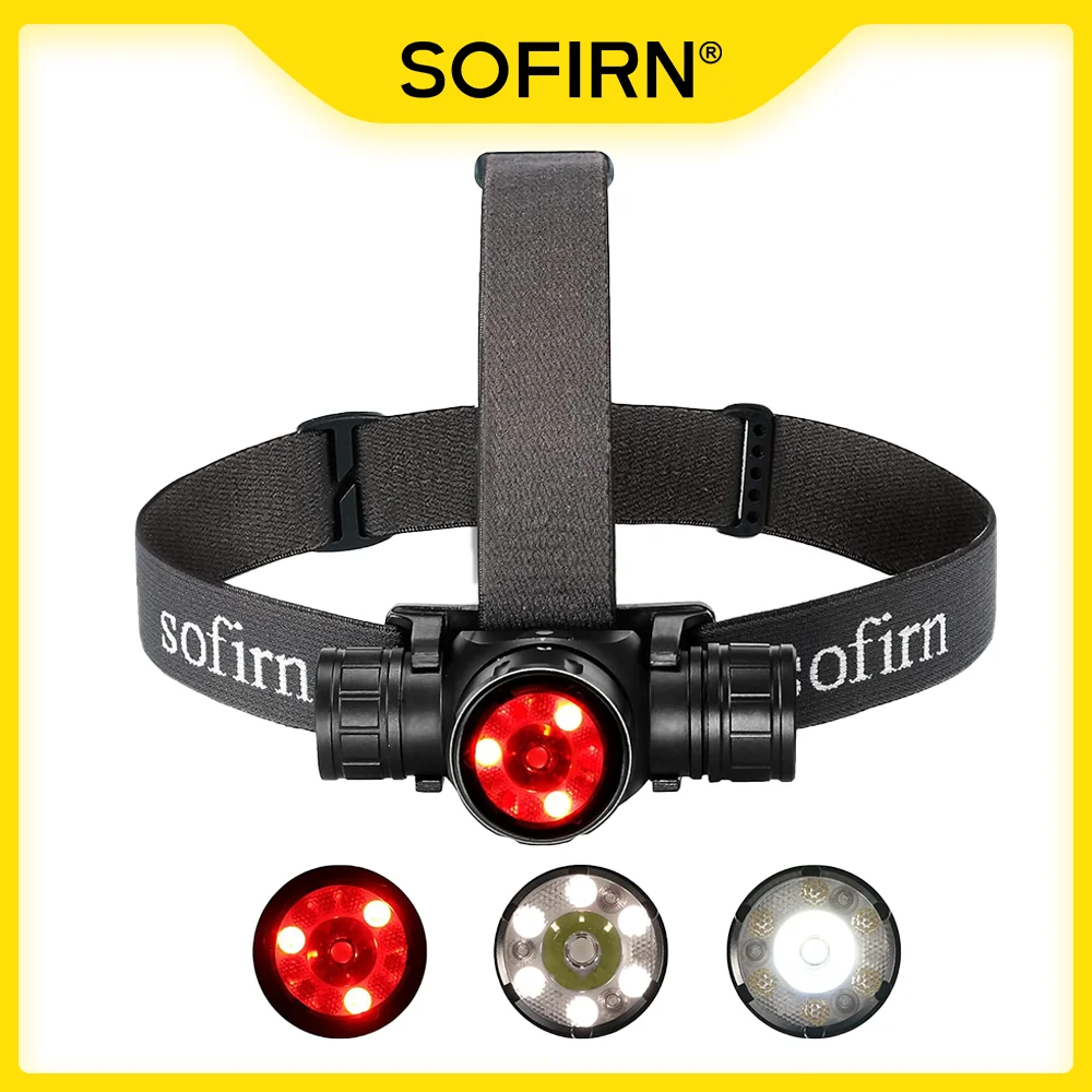 Sofirn HS21 전조등 2000lm EDC 18650 USB C 충전식 손전등 SFT40 Led 강력한 헤드 라이트 IP65 적외선 유도 토치 title=Sofirn HS21 전조등 2000lm EDC 18650 USB C 충전식 손전등 SFT40 Led 강력한 헤드 라이트 IP65 적외선 유도 토치 