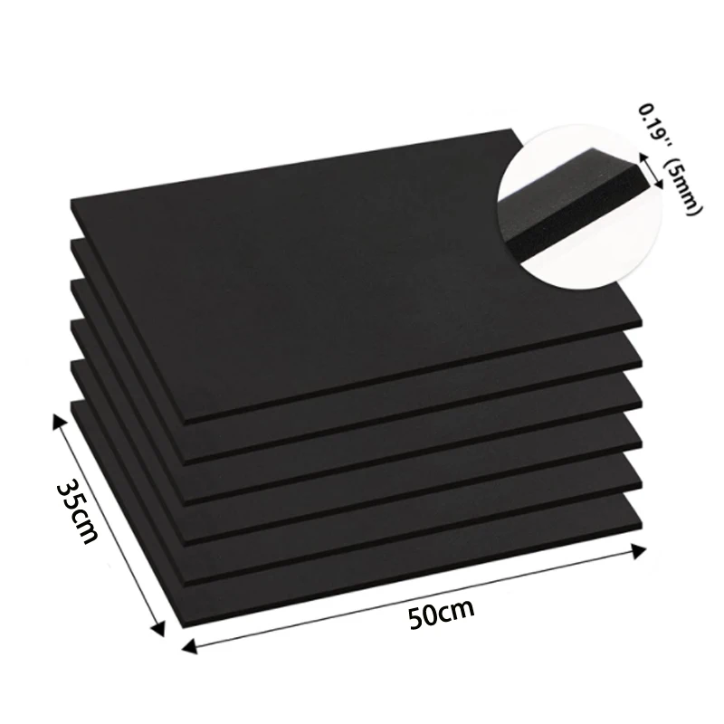 1pcs 두께 1mm2mm3mm5mm10mm Eva 폼 시트 흡음 소음 스폰지 폼 공예 Eva 시트 수제 모델 만들기 재료