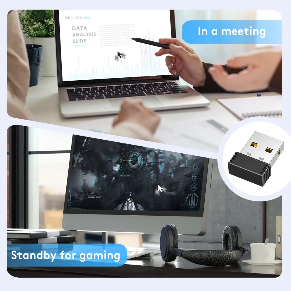무선 마우스 Jigglers Mover 감지할 수 없는 자동 USB 포트 셰이커 노트북용 Wiggler는 컴퓨터 깨우기 마우스 움직임을 유지합니다.