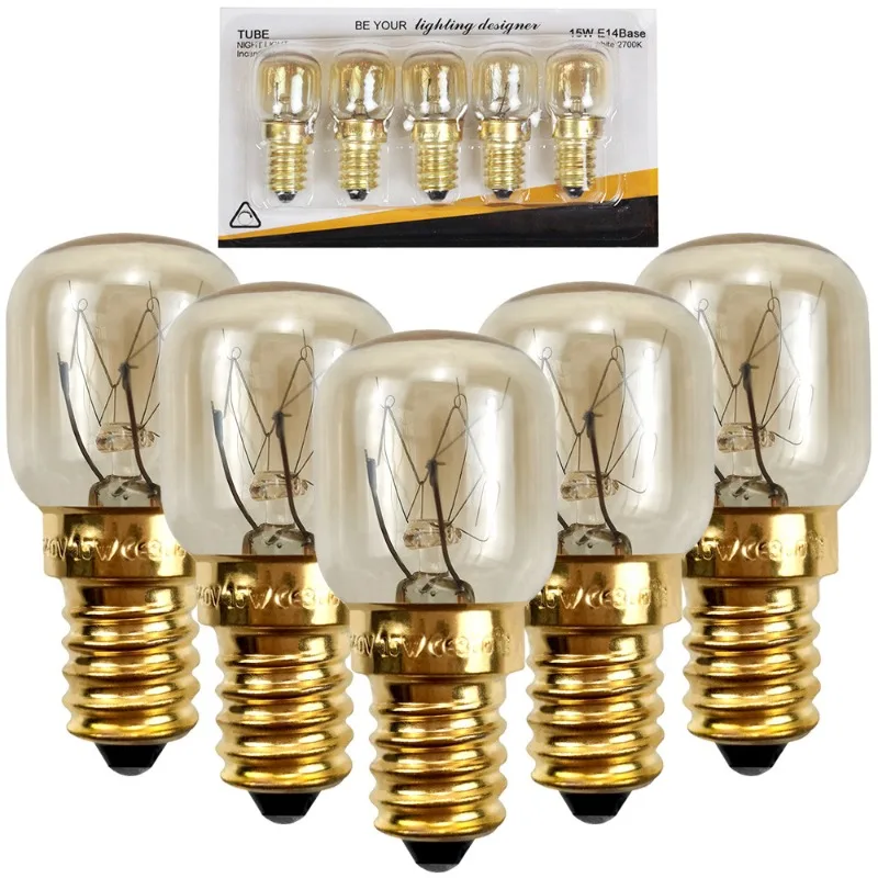 5pcs 220V E14 300 학위 고온 방지 전자 레인지 전구 쿠커 조명 전구 15W 25W 골드 실버 title=5pcs 220V E14 300 학위 고온 방지 전자 레인지 전구 쿠커 조명 전구 15W 25W 골드 실버 