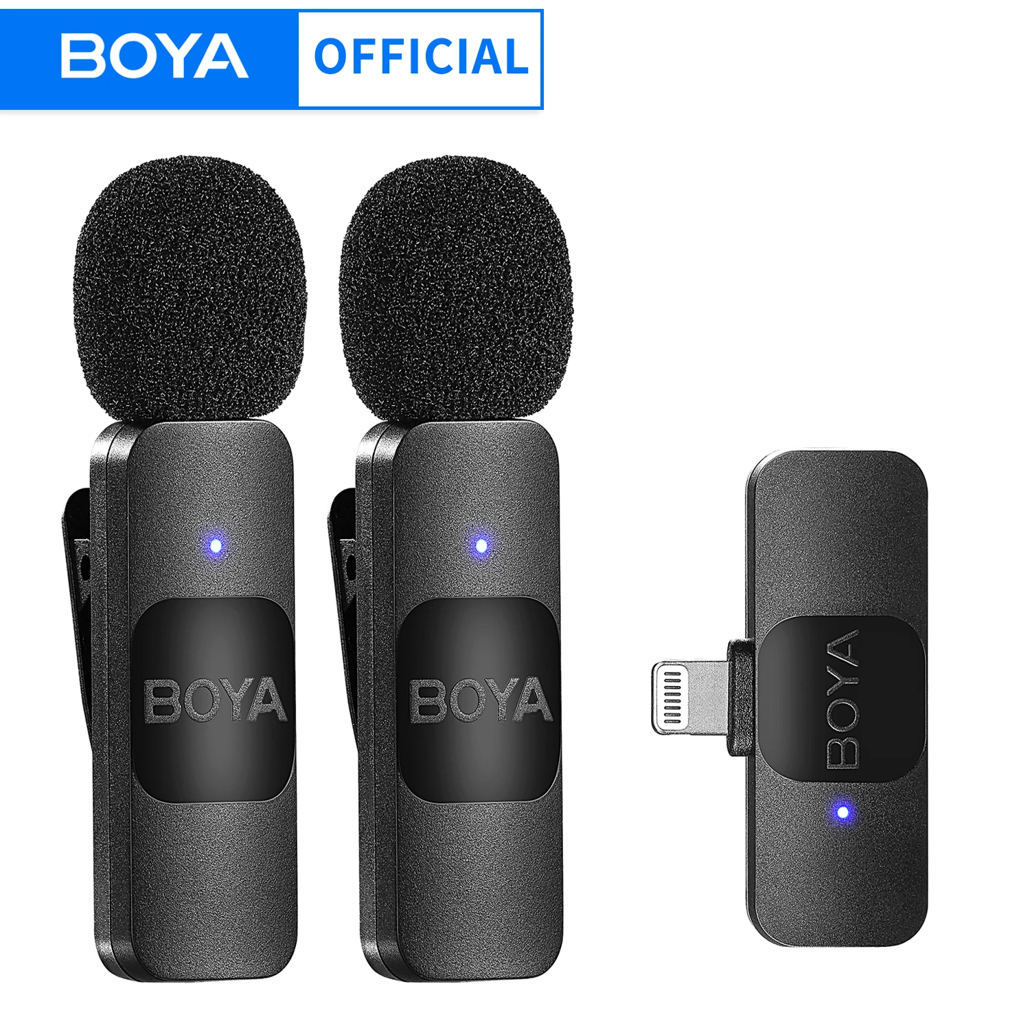 BOYA BY-V 전문가용 무선 라발리에 미니 마이크, 아이폰 아이패드용, 안드로이드 라이브 방송, 게임 녹화, 인터뷰 브이로그 title=BOYA BY-V 전문가용 무선 라발리에 미니 마이크, 아이폰 아이패드용, 안드로이드 라이브 방송, 게임 녹화, 인터뷰 브이로그 