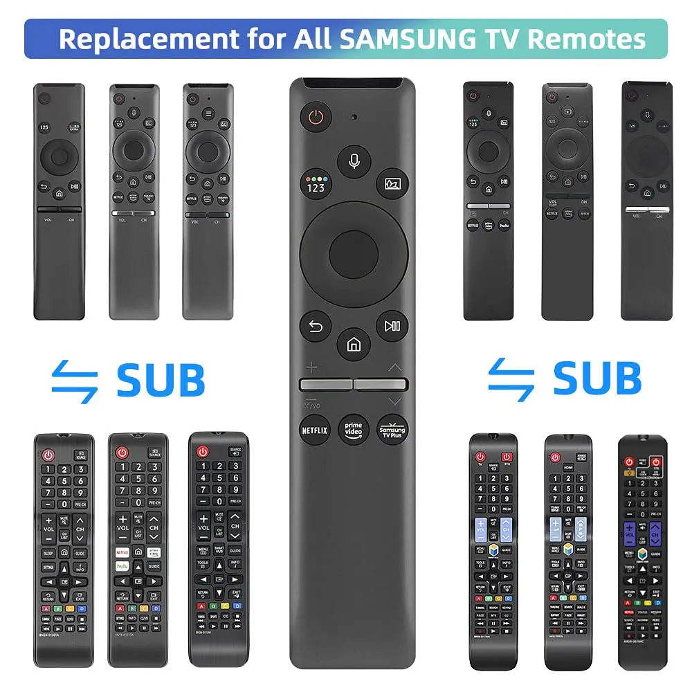 BN59-01330A BN59-01329A 삼성 TV LED QLED UHD SUHD HDR LCD HDTV 4K 8K 3D 곡선 스마트 TV 용 교체 음성 원격 제어