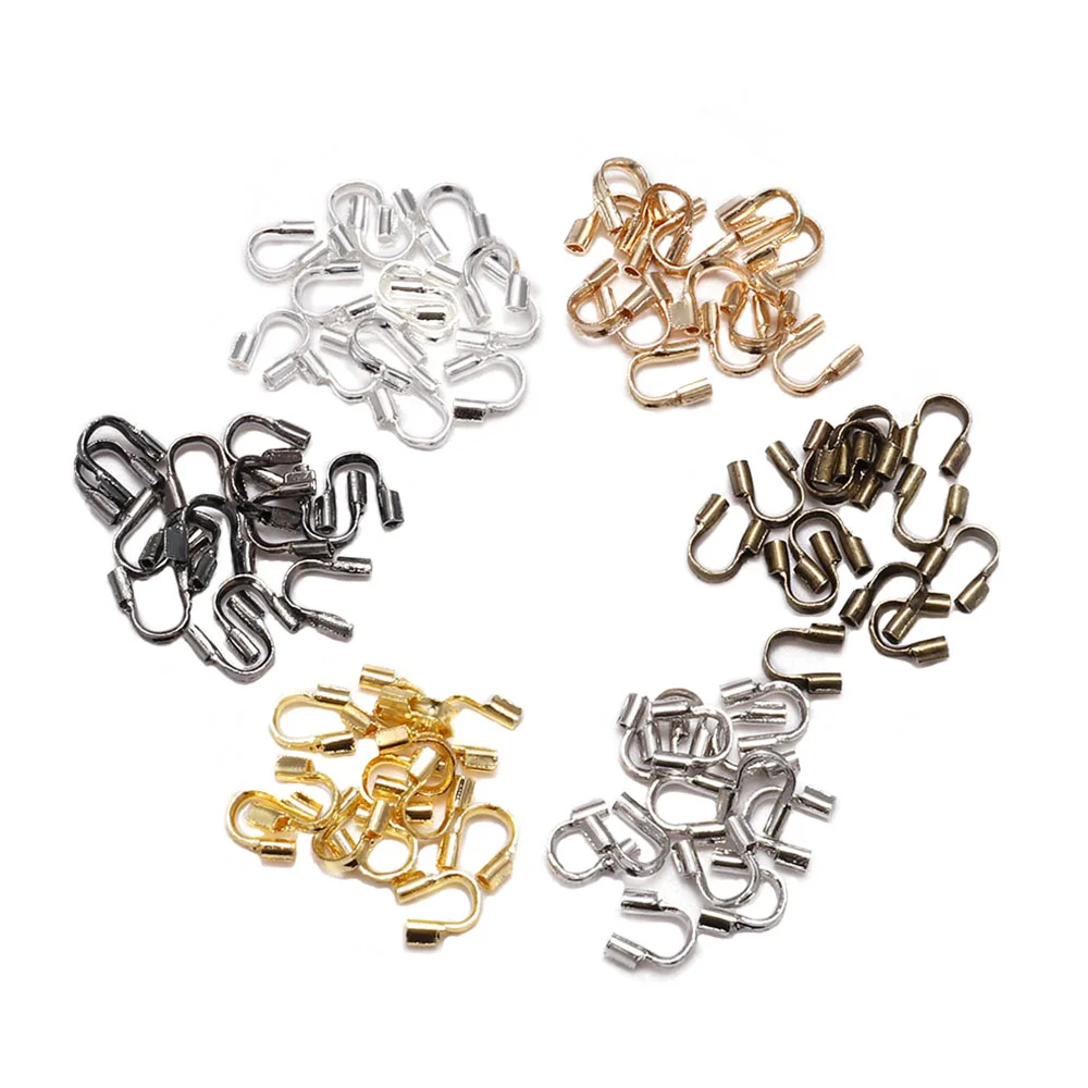 30-100pcs 4.5x4mm 와이어 프로텍터 와이어 가드 가디언 프로텍터 루프 U 모양 액세서리 보석 만들기위한 걸쇠 커넥터 title=30-100pcs 4.5x4mm 와이어 프로텍터 와이어 가드 가디언 프로텍터 루프 U 모양 액세서리 보석 만들기위한 걸쇠 커넥터 