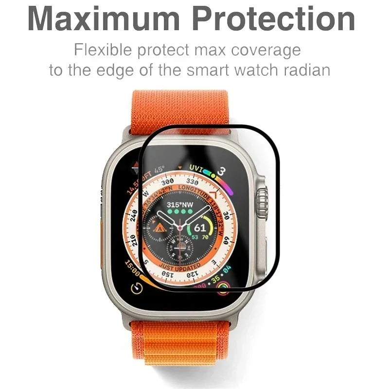 5PCS 세라믹 필름 설치 도구 Apple watch Ultra 9 8 7 49mm 45mm 41mm 화면 보호기 iwatch 10 6 5 46mm 44mm 40mm 42mm