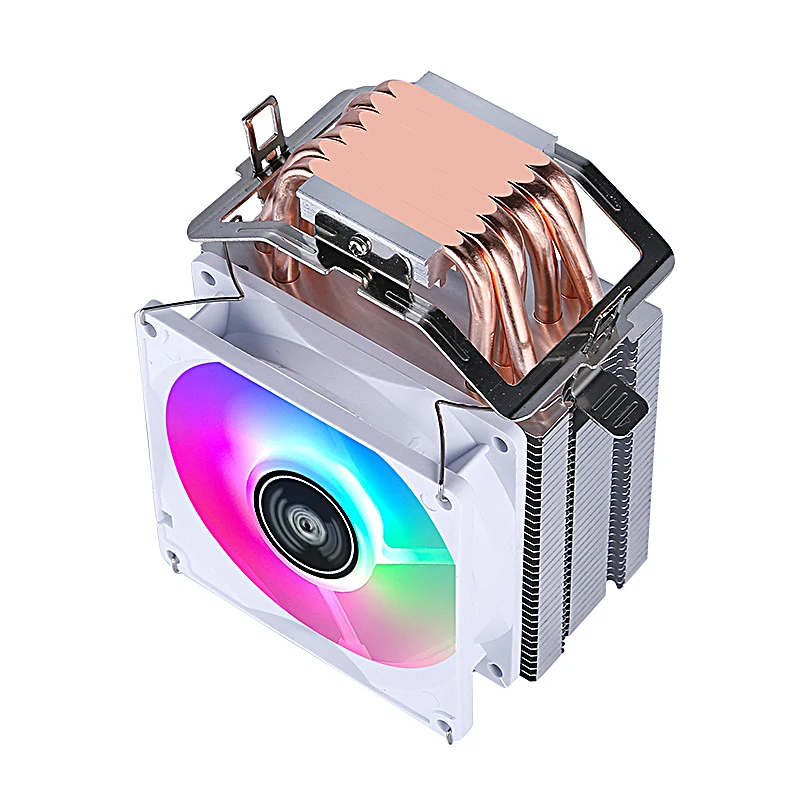 PC 공냉식 라디에이터 CPU 냉각 팬 2/4/6 히트 파이프 쿨러 LGA2011 x79 x99 E5 2066 2099 115x 1200 1700 i5 i7 AMD 설치