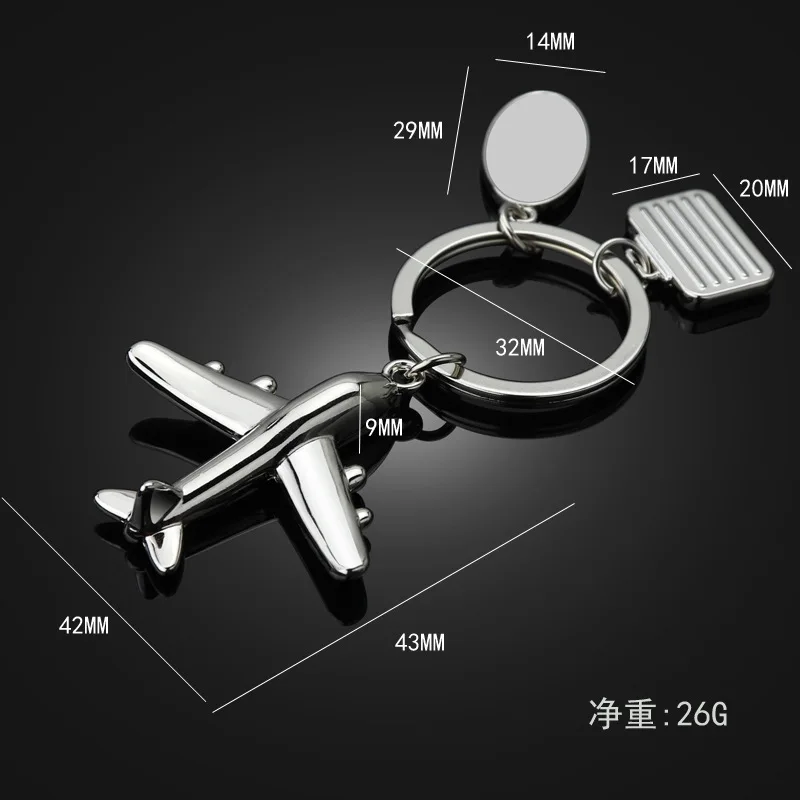 남자 펜던트 항공 기업 및 크리 에이 티브 선물 열쇠 고리에 대한 크리 에이 티브 항공기 키 체인 시뮬레이션 항공기 모델 열쇠 고리