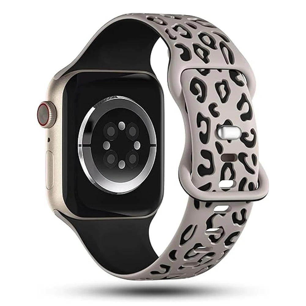 Apple Watch 밴드 용 새겨진 스트랩 45mm 44mm 46mm 42mm 41mm 40mm 49mm 실리콘 Correa 팔찌 시리즈 8 9 10 7 SE 6 5 4 Ultra 2