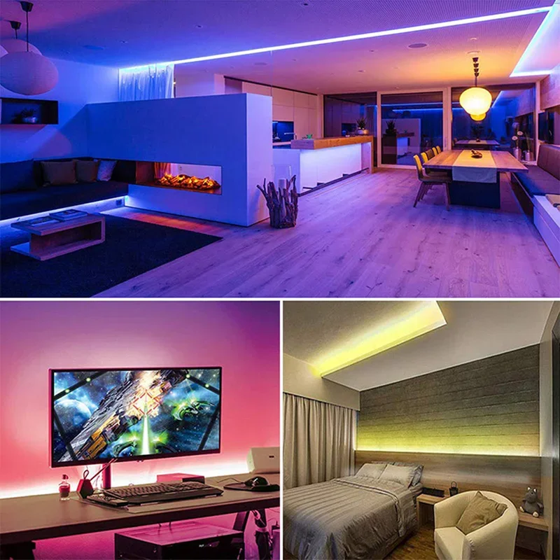 AC220V 230V 5M 600 LED 스트립 2835 120LED/m 홈 램프 스트립 레드 아이스 블루 그린 옐로우 핑크 유연하고 절단 가능한 소프트 램프 바