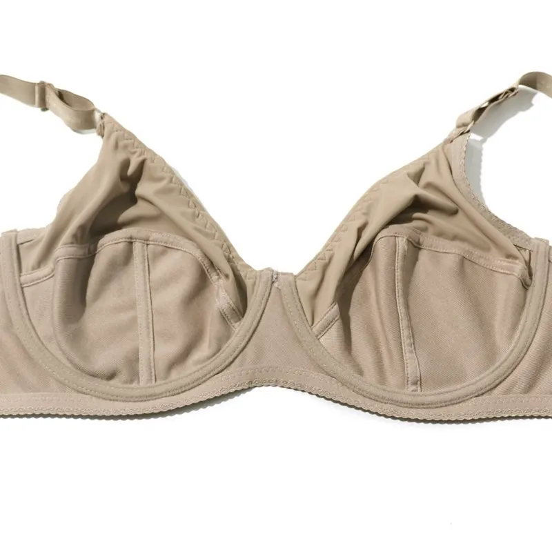 Beauwear 여성용 언더와이어 브래지어, 플러스 사이즈, 풀 커버리지, 비 패딩 브래지어, 미니마이저 속옷, 36-52 D E F 컬러, 블랙 누드 BH