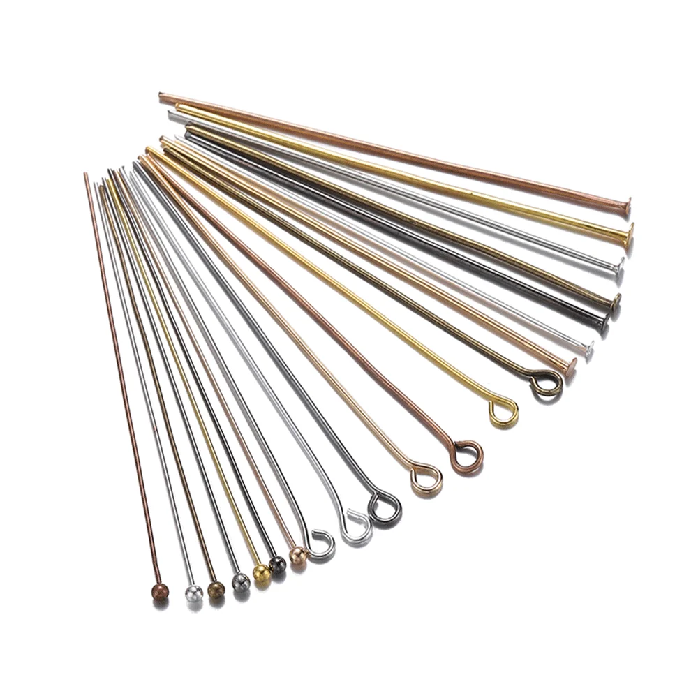 100/200 개/몫 3 스타일 16-60mm 아이 핀 볼 헤드 핀 귀걸이 팔찌 펜던트 쥬얼리 결과 DIY 용품 만들기 title=100/200 개/몫 3 스타일 16-60mm 아이 핀 볼 헤드 핀 귀걸이 팔찌 펜던트 쥬얼리 결과 DIY 용품 만들기 