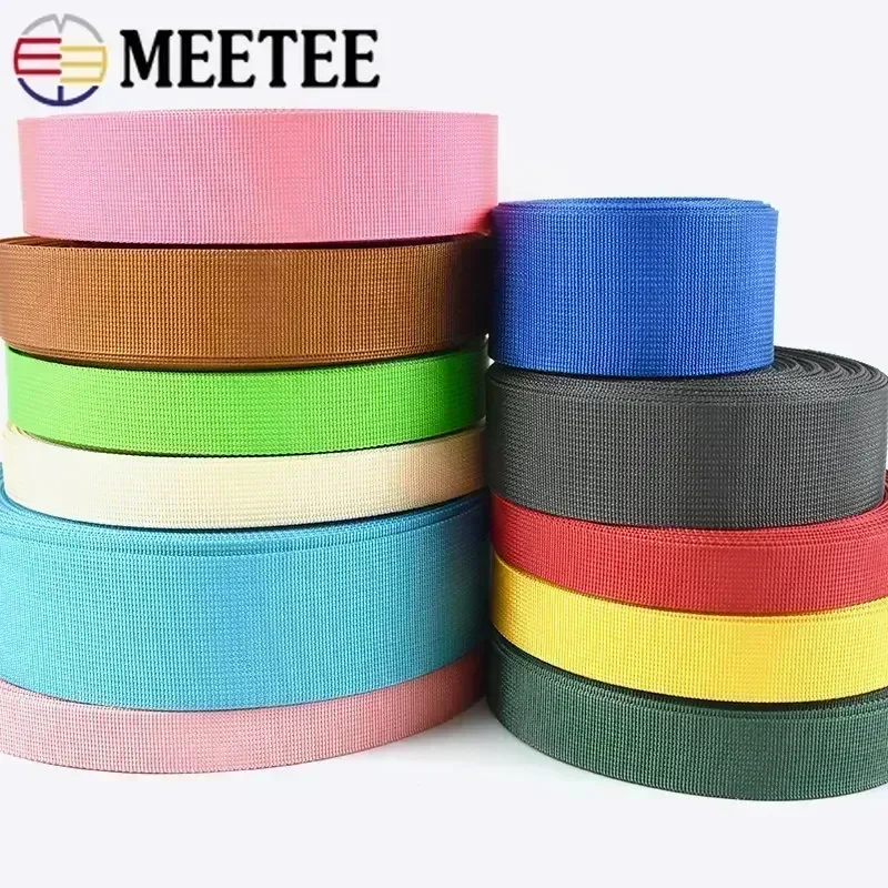 5 미터 20-38mm 육군 녹색 나일론 웨빙 테이프 트림 재봉 재료 안전 벨트 배낭 스트랩 가방 버클 의류 액세서리