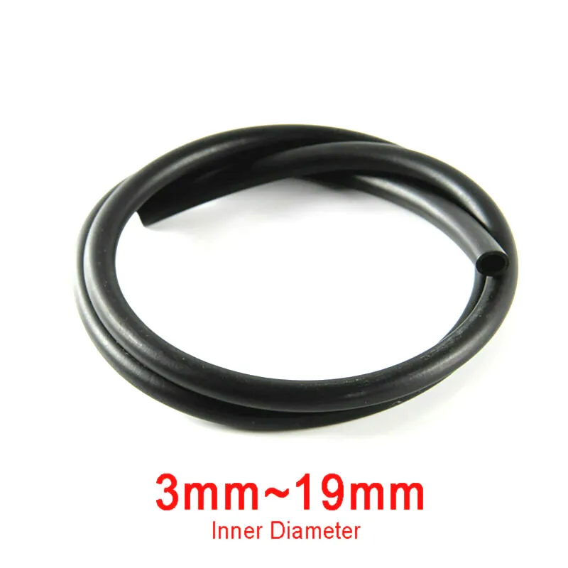 검정색 멀티 사이즈 3mm ~ 19mm 길이 1 미터/3 미터 가솔린 공급 파이프 기화기 호스 용 부드러운 니트릴 고무 호스
