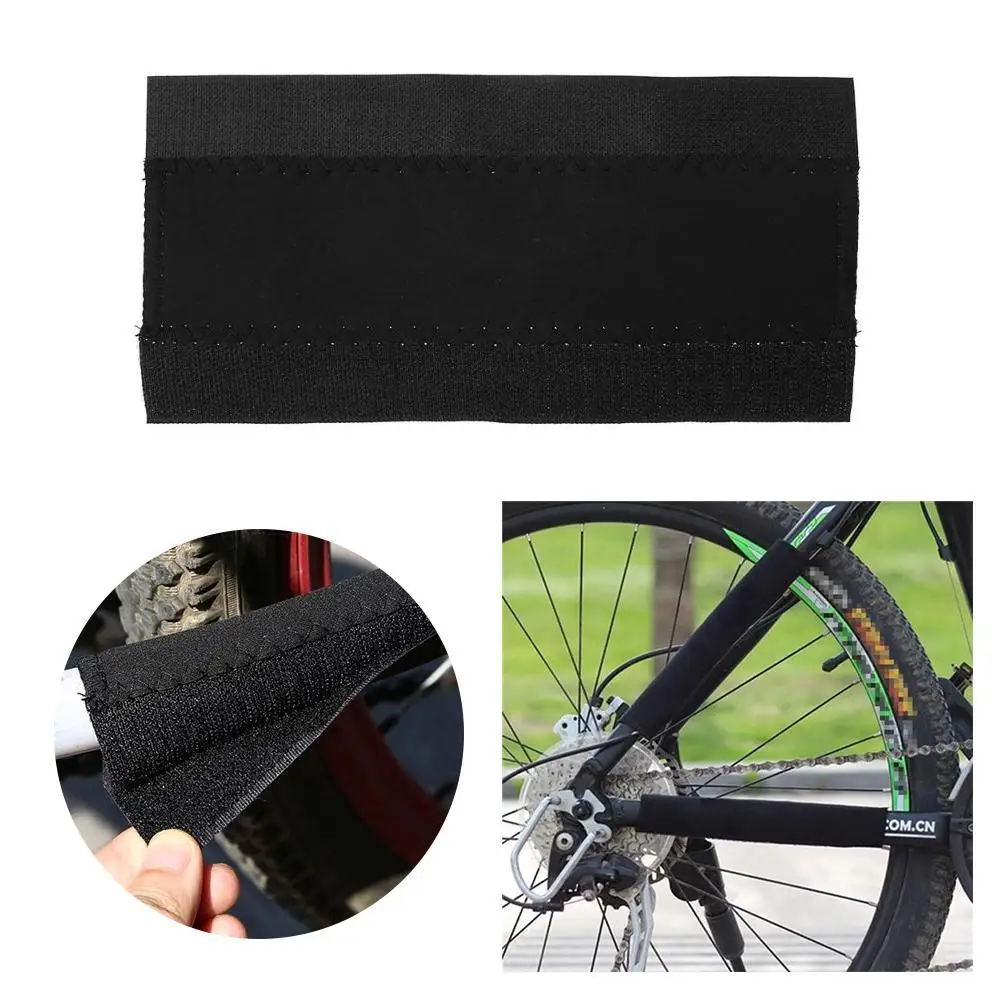 초경량 MTB 자전거 프레임 보호 보호대 체인, 리어 포크 가드 커버, 블랙, 1 개