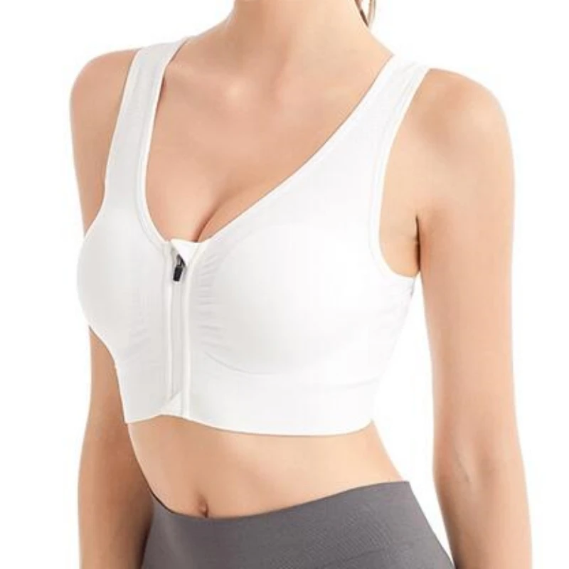 러닝 피트니스 스포츠 브래지어 앞 지퍼 여성 속옷 Underwire Bralette 통기성 원활한 브래지어없이 충격 방지 title=러닝 피트니스 스포츠 브래지어 앞 지퍼 여성 속옷 Underwire Bralette 통기성 원활한 브래지어없이 충격 방지 