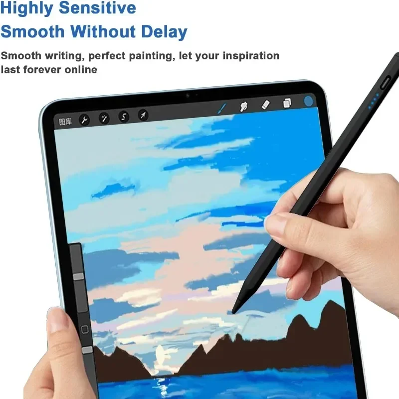 삼성 갤럭시 탭 A9 A9+ S9FE FE+ S9+S8+S7+S7FE S6lite A7 A8 A7lite iPad용 충전식 틸트 감도 펜용 스타일러스 펜