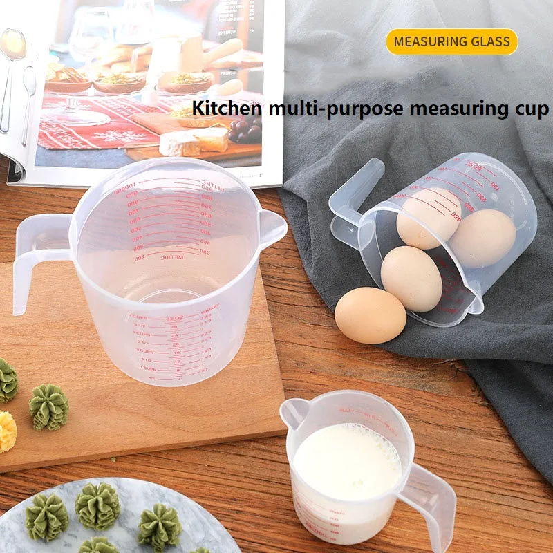 250/500/1000ML Easuring 컵 실리콘 측정 컵과 숟가락 플라스틱 주전자 디지털 주방 규모 베이킹 도구 타이머 액세서리