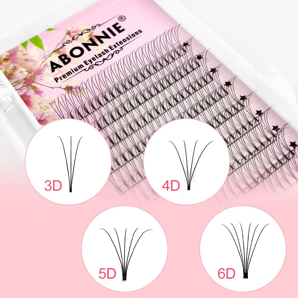 ABONNIE Premade 볼륨 팬 짧은 줄기 3d/4d/5d/6d 러시아어 속눈썹 연장 밍크 속눈썹 연장 모든 크기 속눈썹 트레이 title=ABONNIE Premade 볼륨 팬 짧은 줄기 3d/4d/5d/6d 러시아어 속눈썹 연장 밍크 속눈썹 연장 모든 크기 속눈썹 트레이 