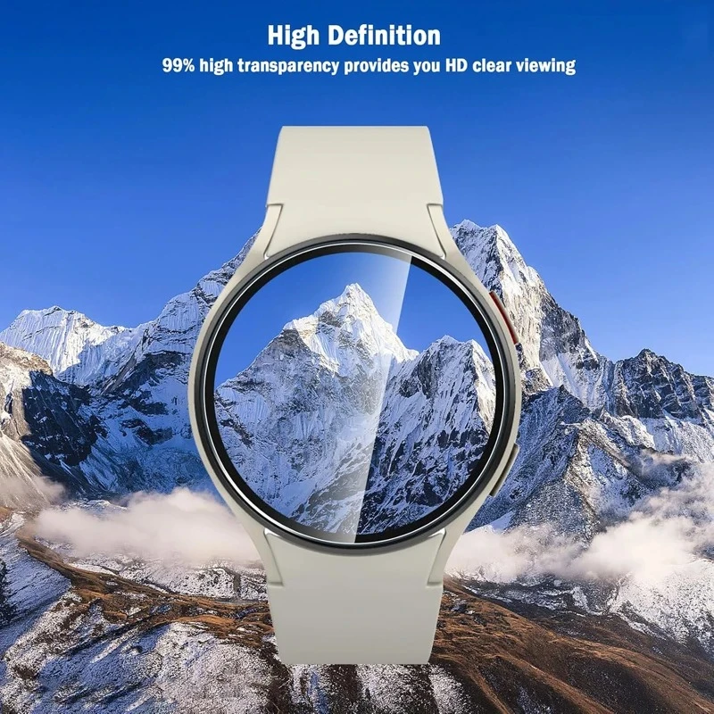 삼성 갤럭시 워치 7 울트라 6 5 4 스크린 보호대 용 유리 보호 필름, 삼성 시리즈 40mm 44mm 45mm 46mm 47mm 42mm 43mm