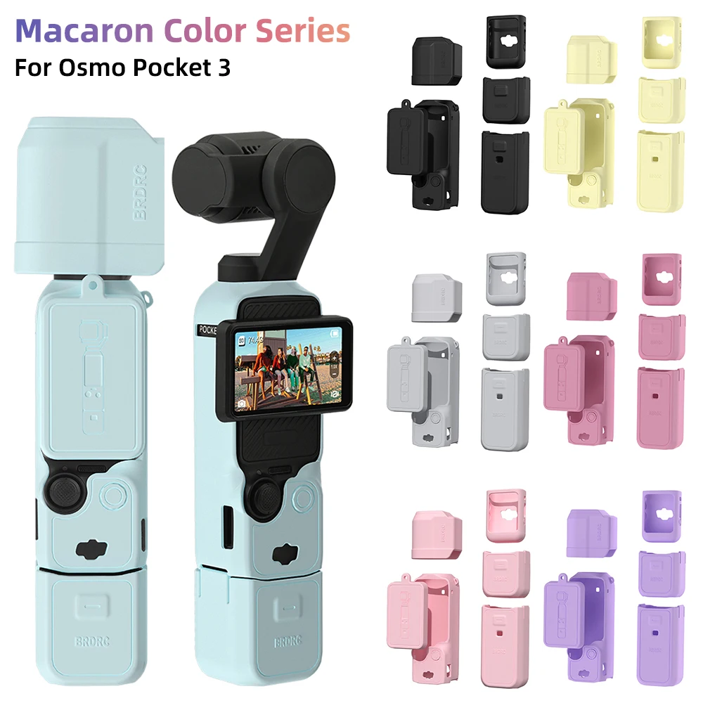 DJI OSMO Pocket 3 용 케이스 실리콘 보호 커버 Pocket3 케이스 카메라 쉘 액세서리 용 스크래치 방지 렌즈 캡 보호대 title=DJI OSMO Pocket 3 용 케이스 실리콘 보호 커버 Pocket3 케이스 카메라 쉘 액세서리 용 스크래치 방지 렌즈 캡 보호대 