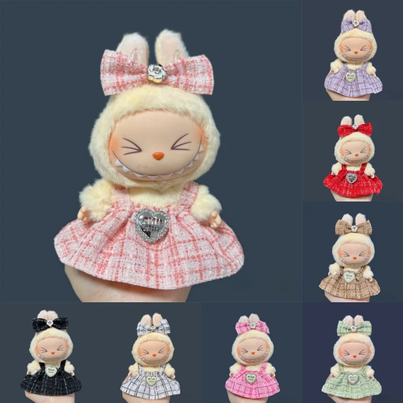 17cm Labubu 봉제 인형 스커트-DIY 의류 액세서리 선물을위한 사랑스러운 스커트 세트 title=17cm Labubu 봉제 인형 스커트-DIY 의류 액세서리 선물을위한 사랑스러운 스커트 세트 