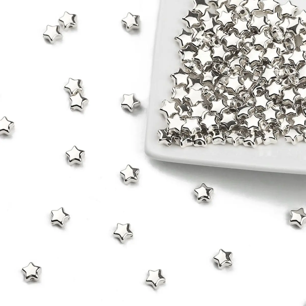 6mm 100~400pcs 별 모양 CCB 페르시 골드 실버 도금 루즈 비즈 쥬얼리 만들기 DIY 목걸이 팔찌 액세서리 title=6mm 100~400pcs 별 모양 CCB 페르시 골드 실버 도금 루즈 비즈 쥬얼리 만들기 DIY 목걸이 팔찌 액세서리 