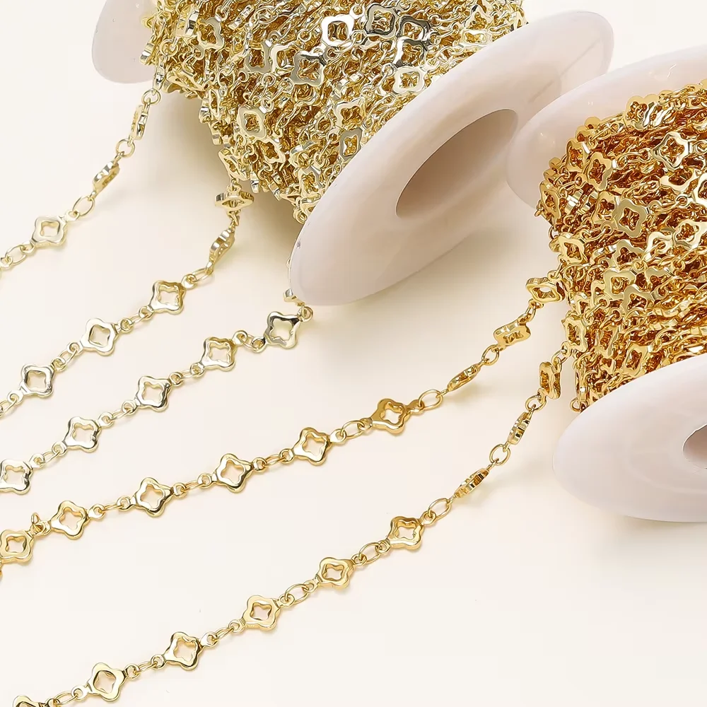 1 미터/팩 5.5MM 14/18K 골드 도금 황동 마름모 체인 쥬얼리 만들기 목걸이 팔찌 체인 쥬얼리 만들기 용품 title=1 미터/팩 5.5MM 14/18K 골드 도금 황동 마름모 체인 쥬얼리 만들기 목걸이 팔찌 체인 쥬얼리 만들기 용품 