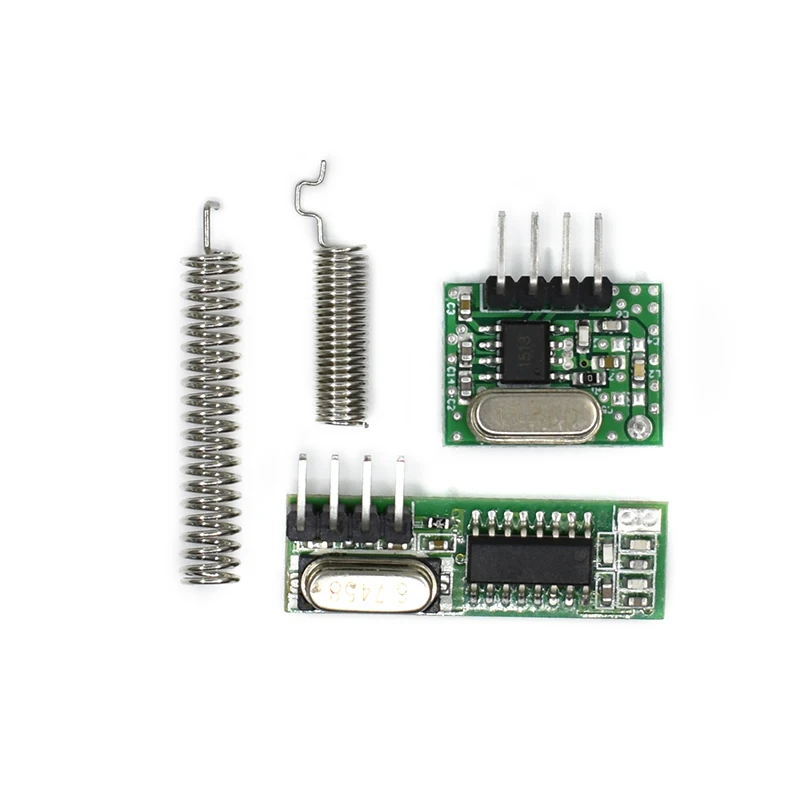 433 Mhz 슈퍼헤테로다인 RF 수신기 및 송신기 모듈 Arduino uno 무선 모듈 Diy 키트용 433 Mhz 원격 제어