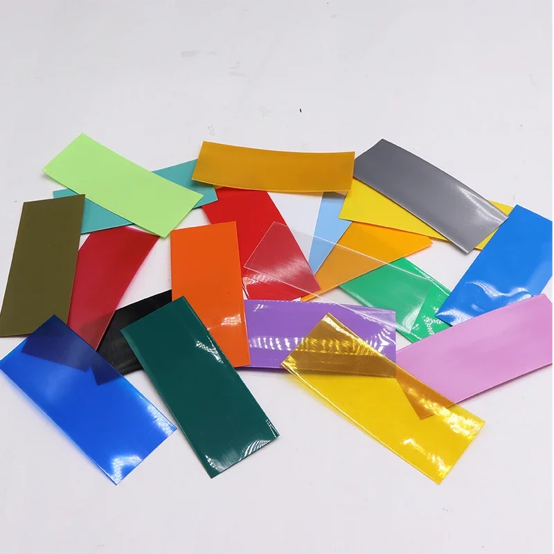 20/100/500pcs 18650 Lipo 배터리 랩 ​​PVC 열 수축 튜브 프리컷 폭 29.5mm x 72mm 절연 필름 보호 케이스 팩 슬리브