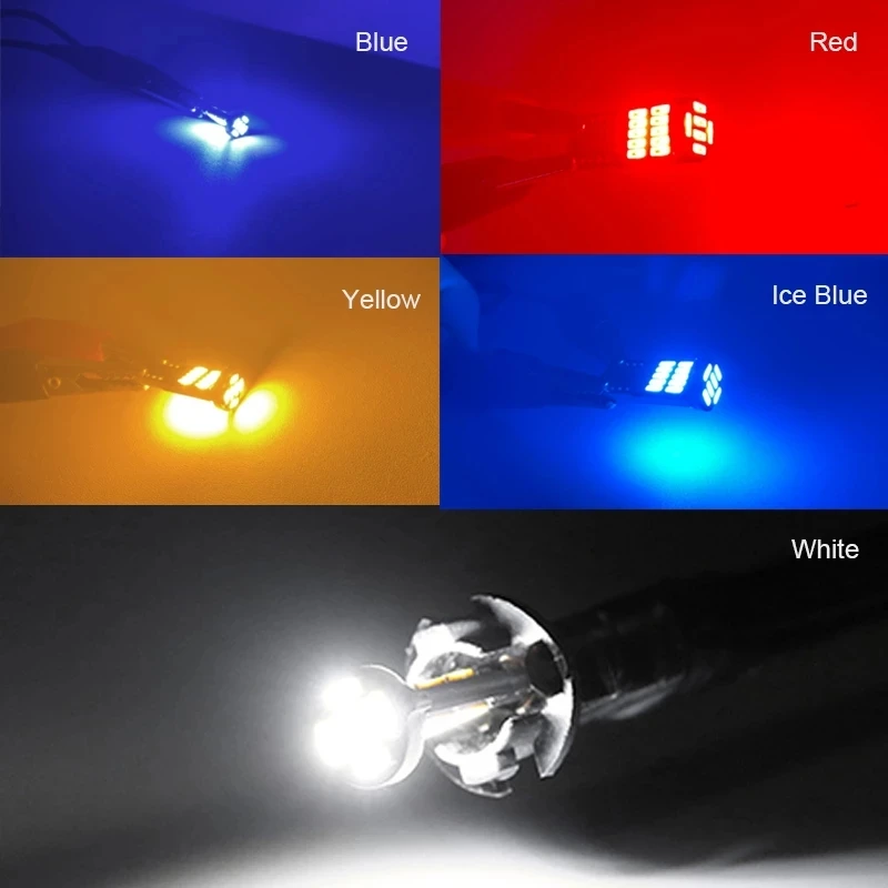 2/6/10/20/30/40/50pcs T10 W5W 194 501 Led Canbus No Error 자동차 인테리어 조명 T10 26 SMD 4014 칩 순수한 흰색 악기 조명 B