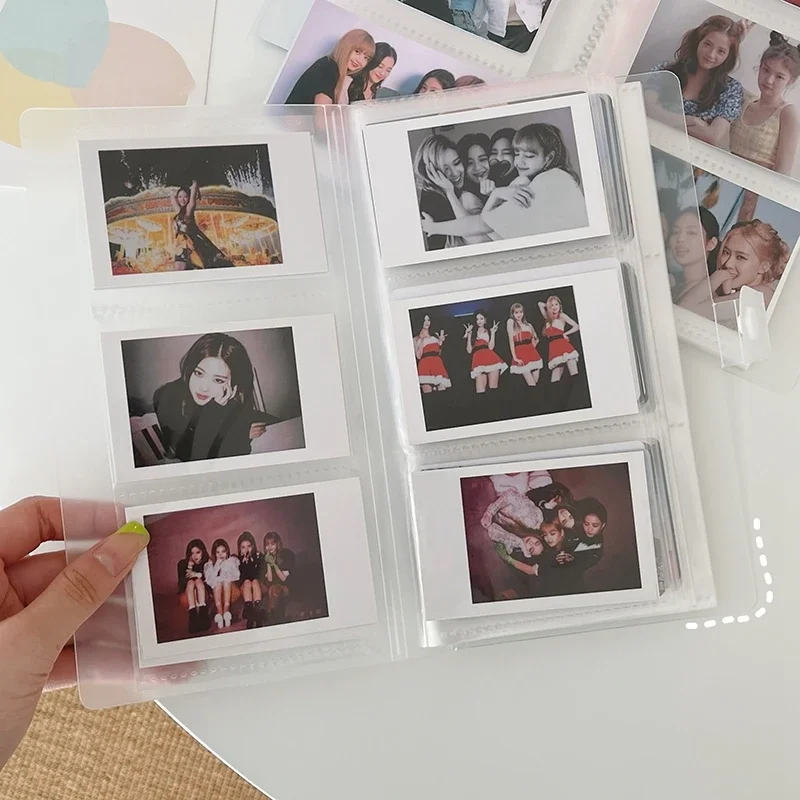 투명 사진 앨범 미니 폴라로이드 앨범 사진 카드 기차 티켓 카드 컬렉션 도서 쥬얼리 카드 앨범 Photocards 홀더