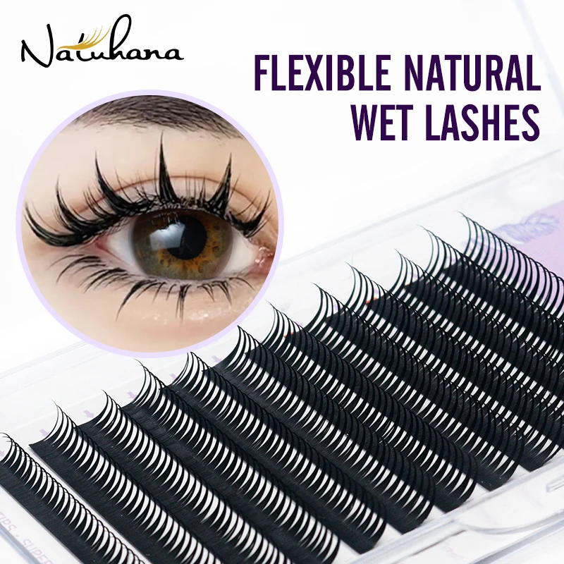 NATUHANA 새로운 0.07mm 젖은 속눈썹 확장 만화 전경이 코스프레 유형 스파이크 속눈썹 확장 볼륨 미리 만들어진 팬 속눈썹 용품 title=NATUHANA 새로운 0.07mm 젖은 속눈썹 확장 만화 전경이 코스프레 유형 스파이크 속눈썹 확장 볼륨 미리 만들어진 팬 속눈썹 용품 