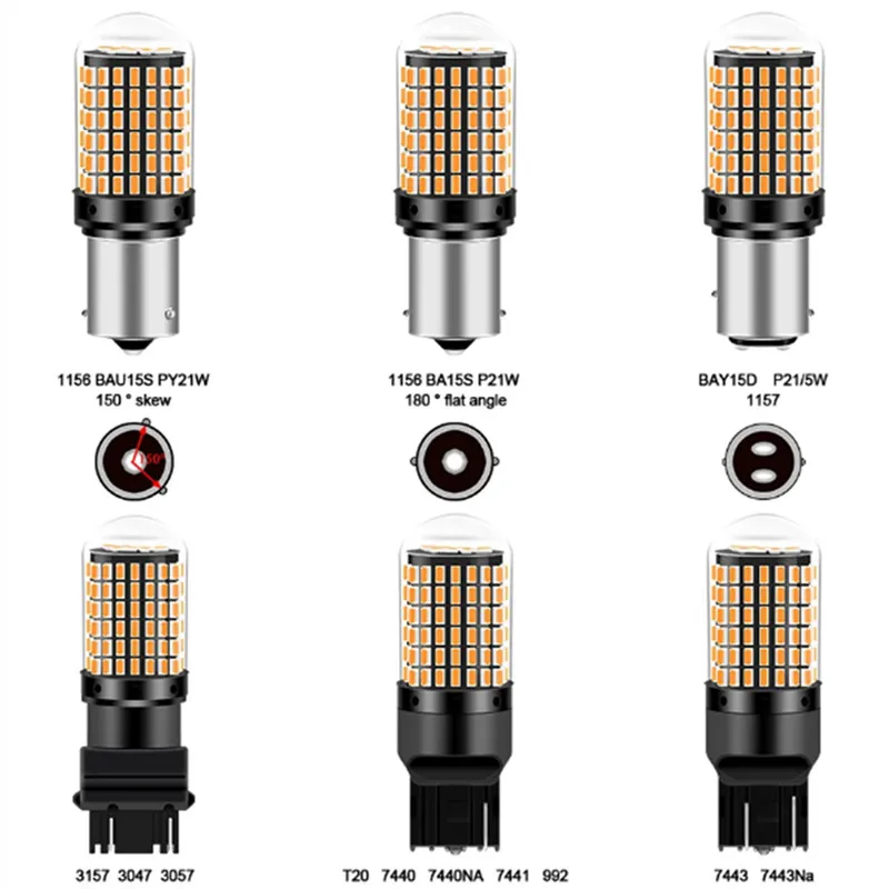 자동차 후방 브레이크등 CanBus LED 방향 지시등 전구, T20, 1156 BA15S P21W 1157 BAY15D P21/5W 7440 7443 W21/5W 3156 3157 3014/144SMD title=자동차 후방 브레이크등 CanBus LED 방향 지시등 전구, T20, 1156 BA15S P21W 1157 BAY15D P21/5W 7440 7443 W21/5W 3156 3157 3014/144SMD 