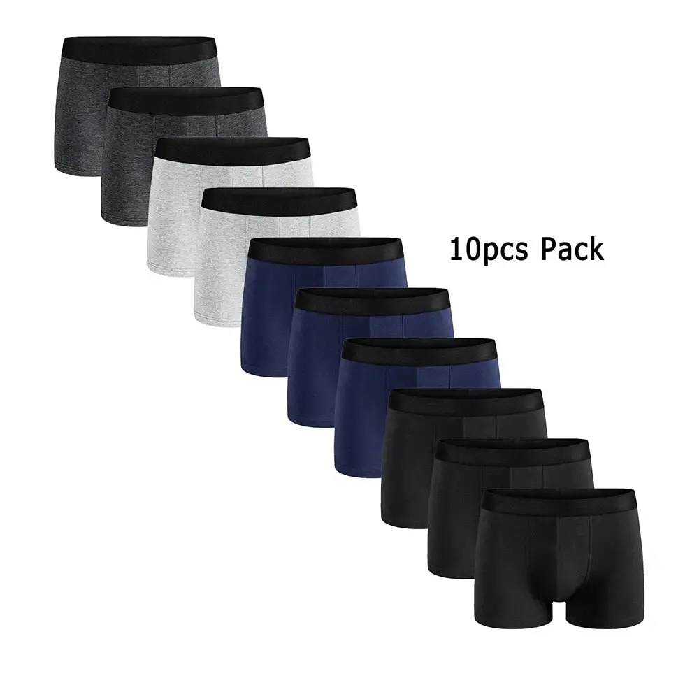 10Pcs 팩 남자 팬티 솔리드 컬러 속옷 남성 브랜드 복서와 속옷 옴므 럭셔리 세트 반바지 박스 슬립 키트 title=10Pcs 팩 남자 팬티 솔리드 컬러 속옷 남성 브랜드 복서와 속옷 옴므 럭셔리 세트 반바지 박스 슬립 키트 