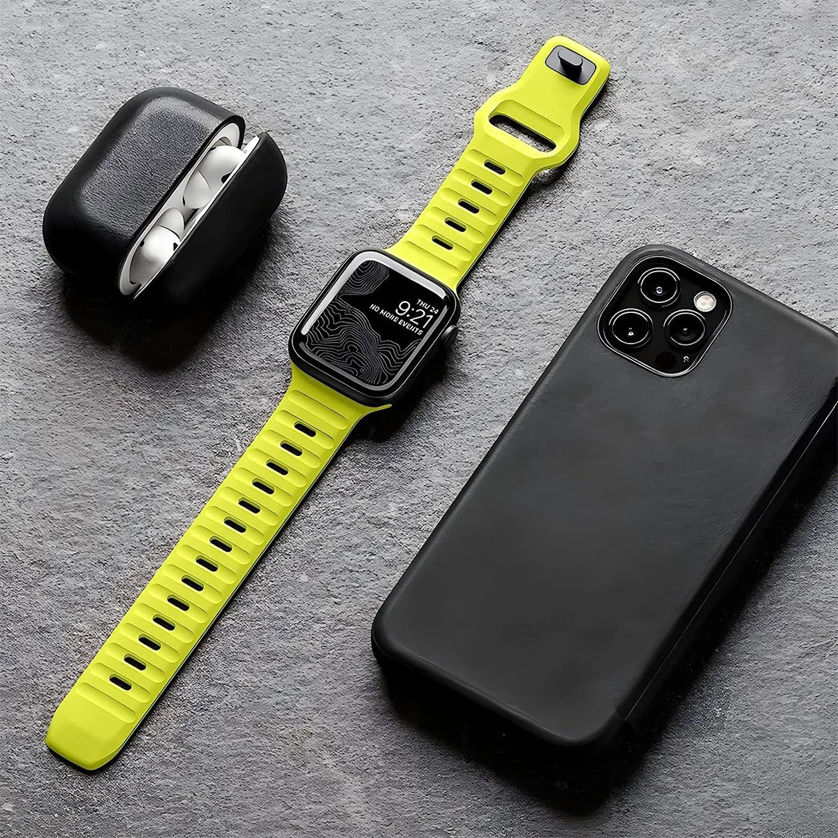 애플 워치 밴드용 스트랩, 소프트 실리콘 스포츠 팔찌, iwatch Serise 8 7 SE 6 5 9 Ultra 49mm, 44mm, 45mm, 41mm, 40mm, 42mm, 38mm