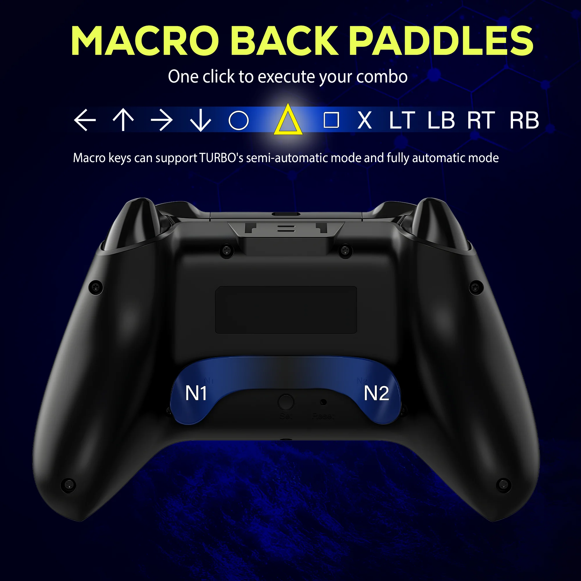 PS5 PS4 PS3 IOS 안드로이드 PC 홀 9 색 LED 조명 진동 효과 PS4 게임 패드 용 기존 QRD Spark N5 무선 컨트롤러
