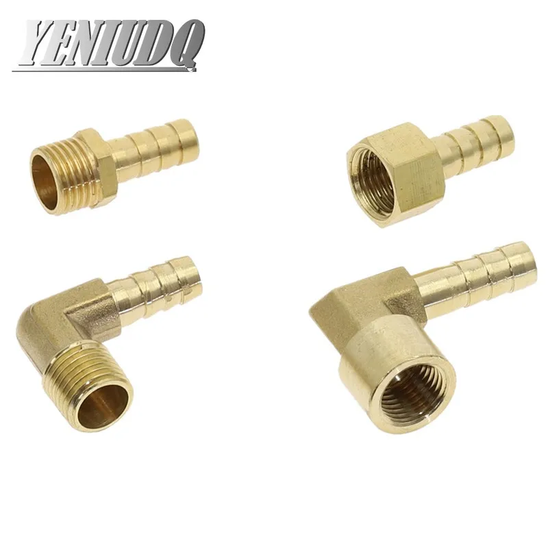 황동 호스 피팅 4mm-19mm 바브 테일 1/8 