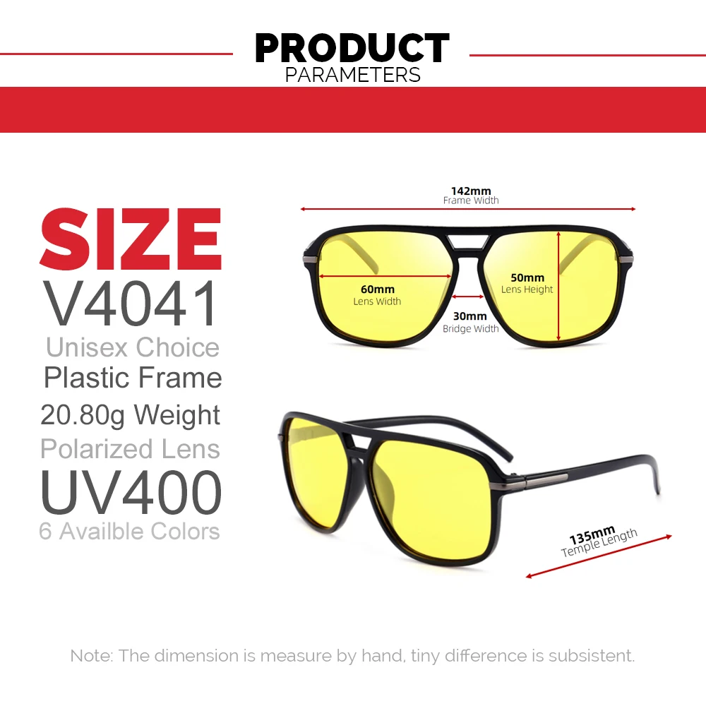 VIVIBEE Men Photochromic Night Vision 선글라스 색상 변경 전환 2025 Yellow Big Sun Glasses 대형 편광 고글