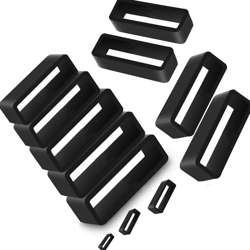 2Pcs 5Pcs 블랙 시계 밴드 12 14 16 18 20 22 24 26 28mm 스트랩 루프 링 실리콘 고무 시계 밴드 액세서리 홀더 로커 title=2Pcs 5Pcs 블랙 시계 밴드 12 14 16 18 20 22 24 26 28mm 스트랩 루프 링 실리콘 고무 시계 밴드 액세서리 홀더 로커 