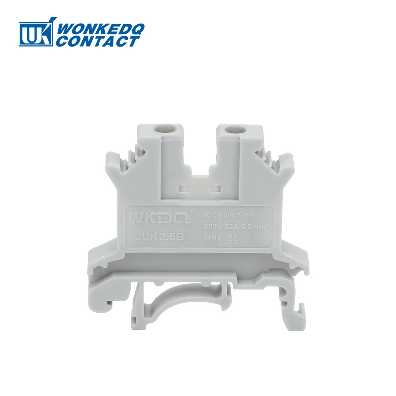 10Pcs 영국 2.5 터미널 블록 UK2.5B 나사 연결 연결 스트립 2.5B 2.5mm² 케이블 전기 Din 레일 와이어 커넥터