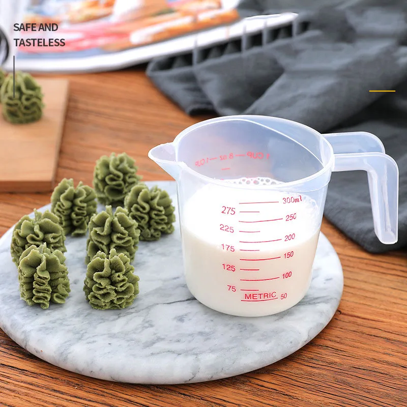 250/500/1000ML Easuring 컵 실리콘 측정 컵과 숟가락 플라스틱 주전자 디지털 주방 규모 베이킹 도구 타이머 액세서리
