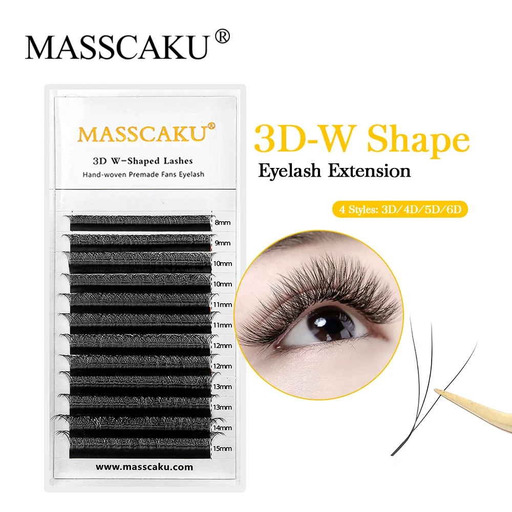 MASSCAKU WW 모양 손을 흔들며 3D 4D 5D 6D 미리 만들어진 볼륨 팬 속눈썹 편안한 매트 개별 속눈썹 연장 용품 title=MASSCAKU WW 모양 손을 흔들며 3D 4D 5D 6D 미리 만들어진 볼륨 팬 속눈썹 편안한 매트 개별 속눈썹 연장 용품 