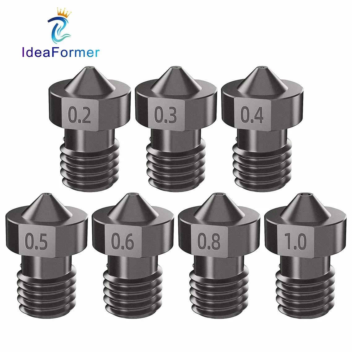 V6 노즐 경화 강철 0.2/0.4/0.6/0.8/1mm 1.75mm 필라멘트 M6 3D 프린터 노즐 Ender 3 Hotend Titan Extruder Prusa i3 MK3 title=V6 노즐 경화 강철 0.2/0.4/0.6/0.8/1mm 1.75mm 필라멘트 M6 3D 프린터 노즐 Ender 3 Hotend Titan Extruder Prusa i3 MK3 