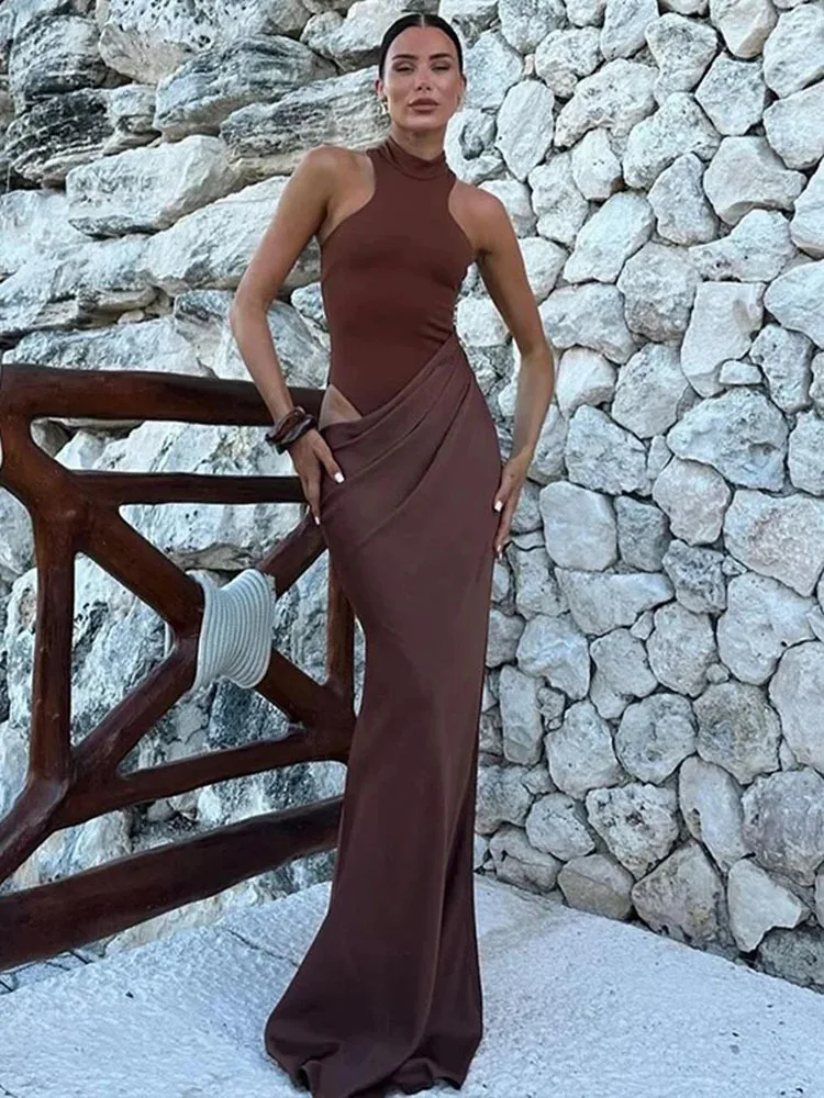 JULISSA MO 새틴 섹시 할로우 여성 맥시 드레스 블랙 민소매 하이 웨스트 드레스 여성 가을 ​​스키니 우아한 파티 Clubwear title=JULISSA MO 새틴 섹시 할로우 여성 맥시 드레스 블랙 민소매 하이 웨스트 드레스 여성 가을 ​​스키니 우아한 파티 Clubwear 