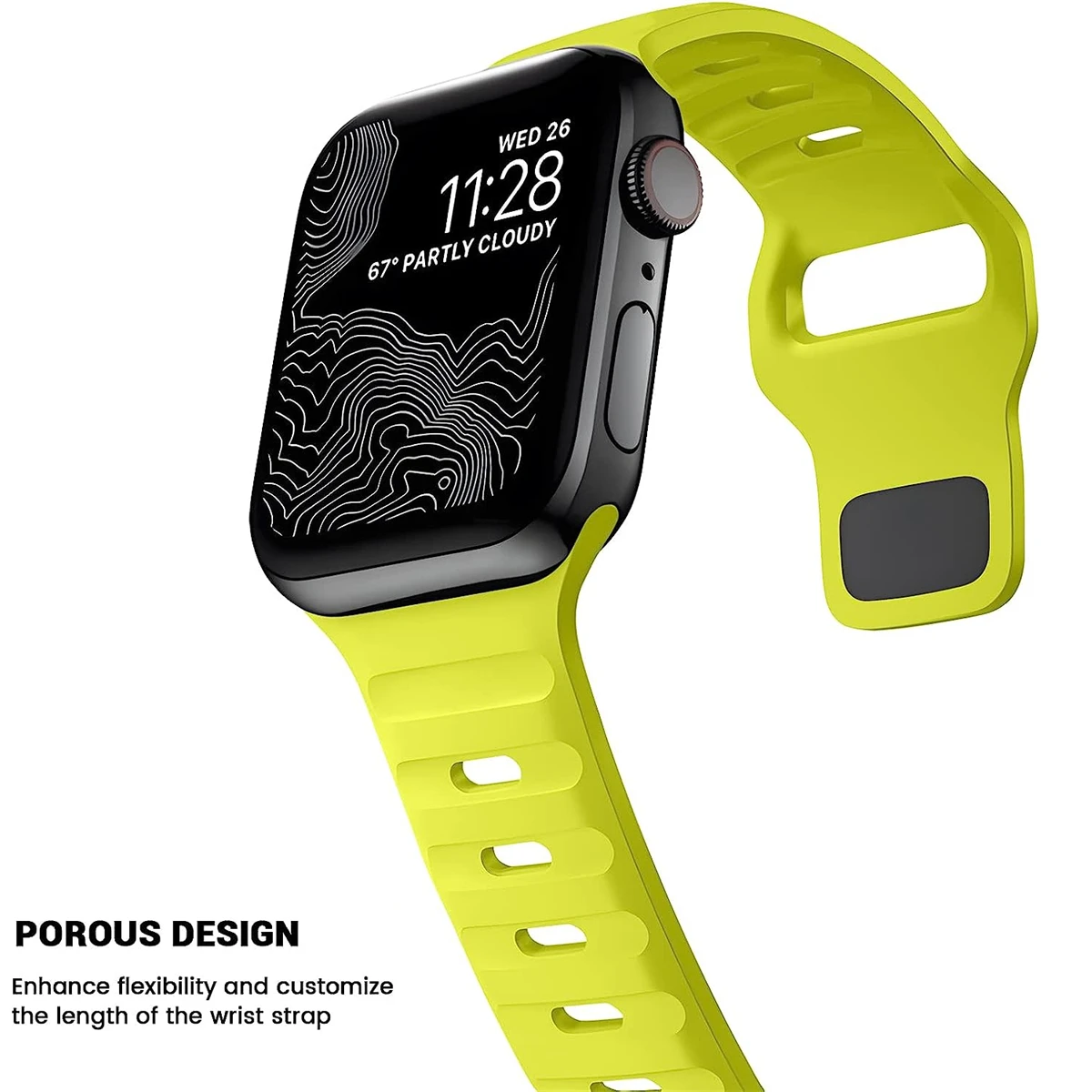 애플 워치 밴드용 스트랩, 소프트 실리콘 스포츠 팔찌, iwatch Serise 8 7 SE 6 5 9 Ultra 49mm, 44mm, 45mm, 41mm, 40mm, 42mm, 38mm